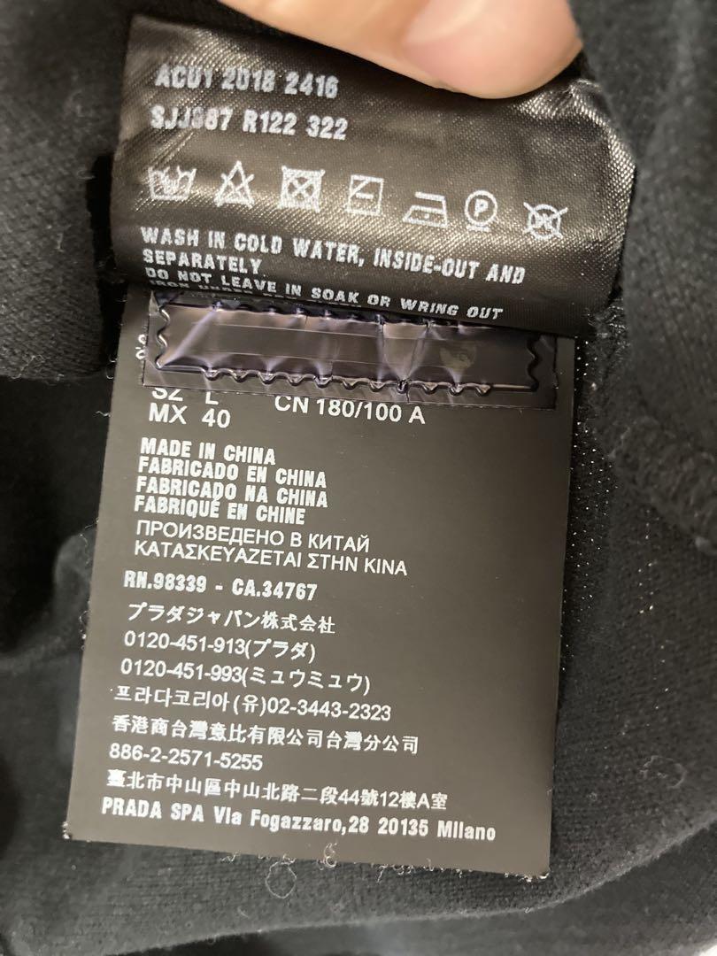 PRADA ポロシャツ　ブラック　美品 今日特価】PRADA 2025 ユニセックス ポロシャツ-3 - メルカリ