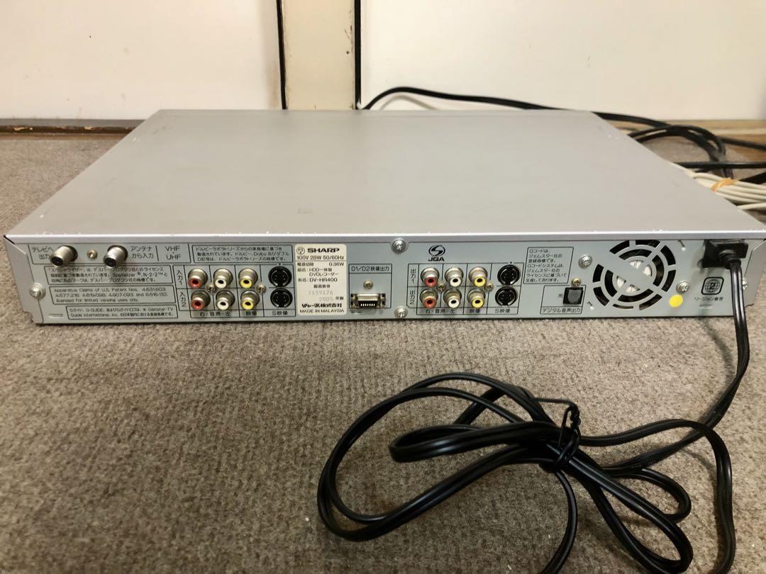 【現状品】シャープ HDD一体型DVDレコーダー DV-HR400