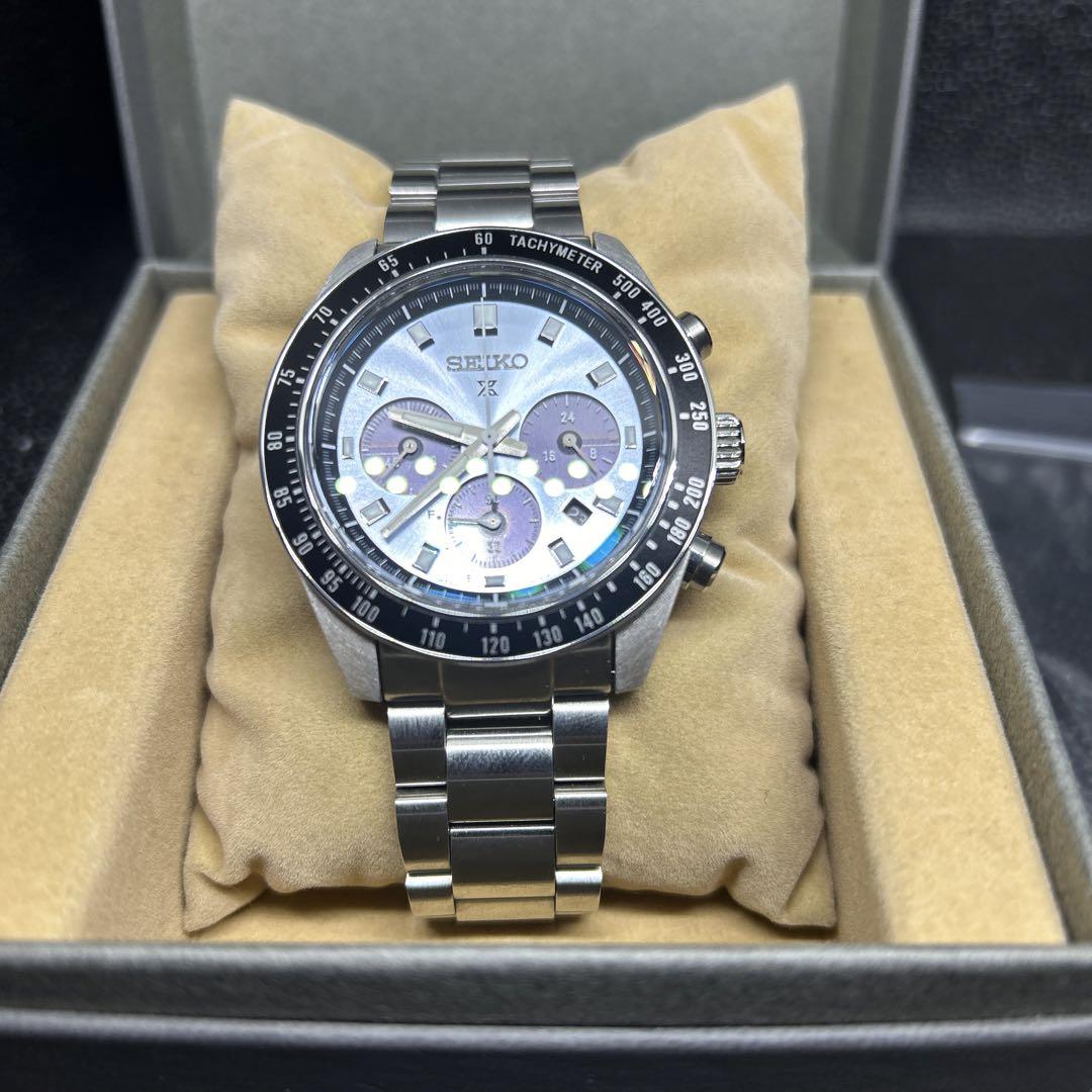 SEIKO プロスペックス　スピードタイマー　ブルー文字盤　SBDL109 美品