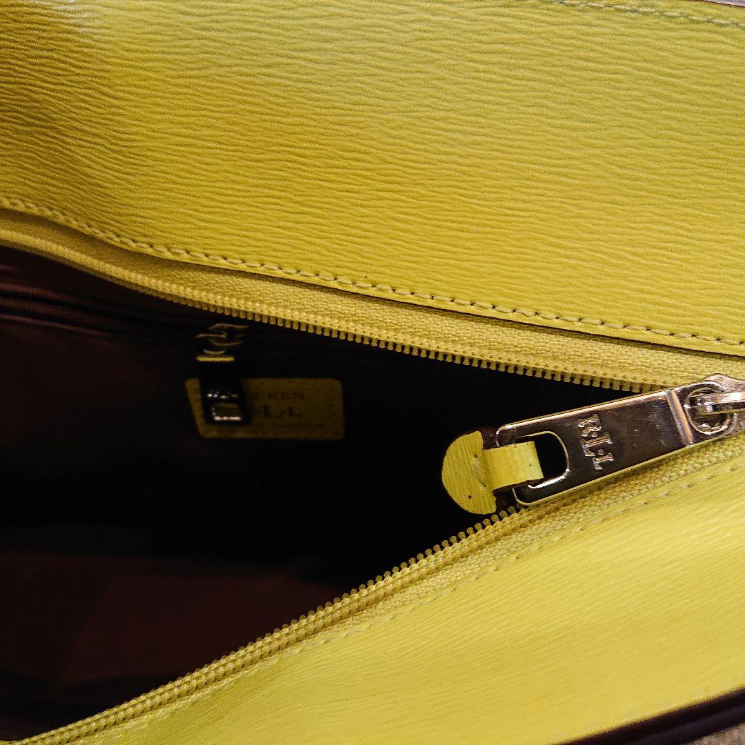 Lauren 美品 ショルダーバッグ イエロー ghb2J-m86597710833 Ralph Lauren RLL 好評人気