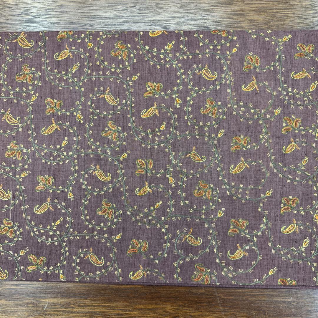 きものヱビス■　貴久樹 カシミール刺繍 野蚕糸（ムガ）袋帯