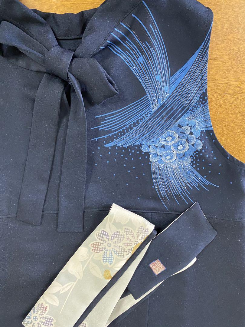 3082 着物　訪問着　リメイク　ドレス　ワンピース