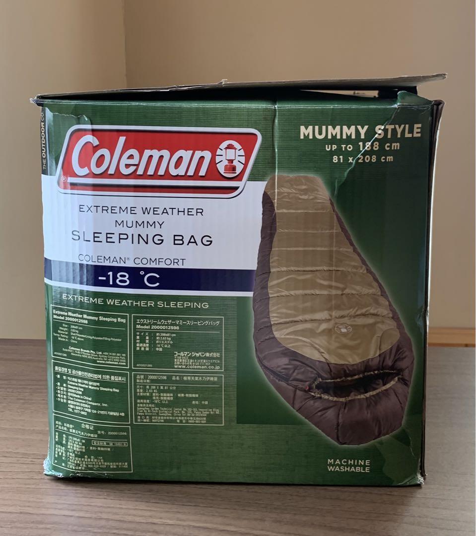 コールマンColeman エクストリームマミースリーピングバッグ 寝袋①