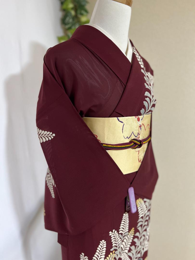 新品 未使用 美品 絽 付下げ 着物 正絹 夏着物 駒絽 ピンク M25.62 付け下げ 正絹 絽 着物