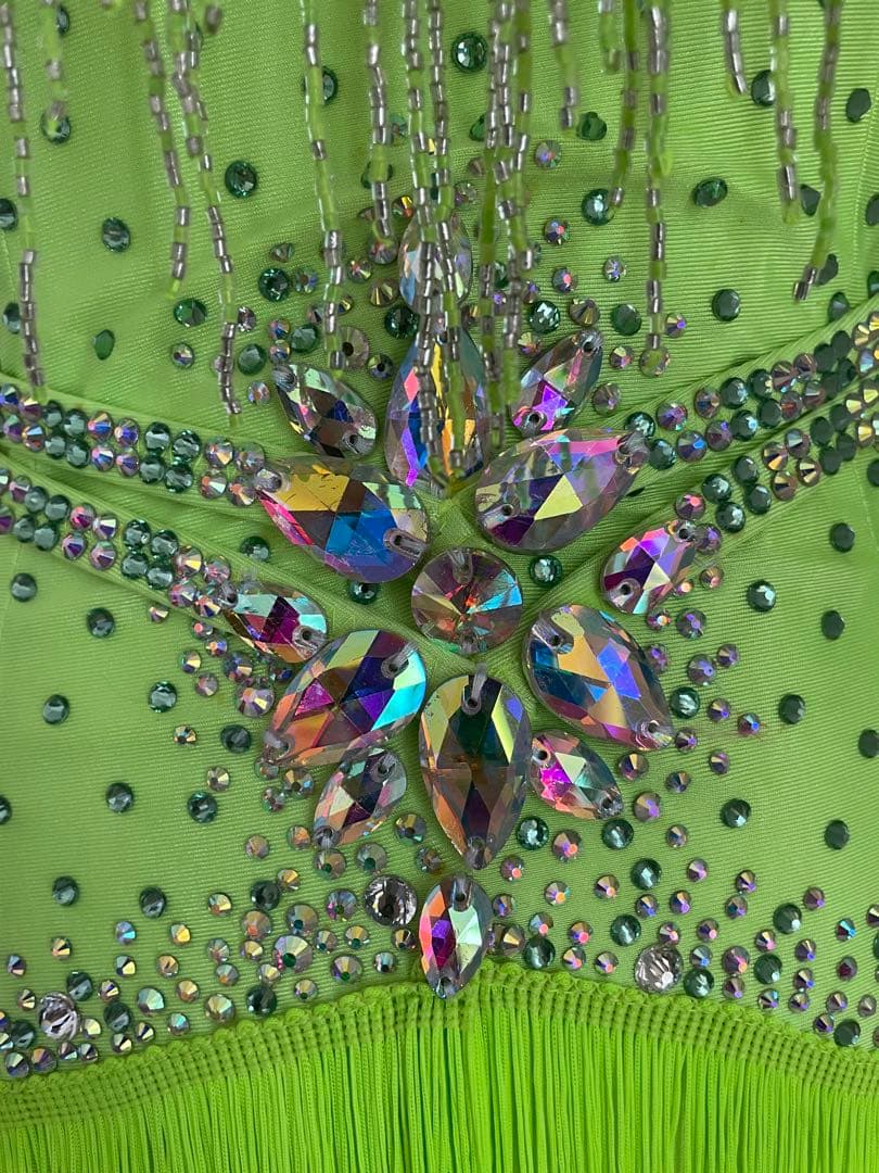 社交ダンス⭐️ラテンドレス　 フリンジラテンドレス　Mサイズ【オーダードレス】