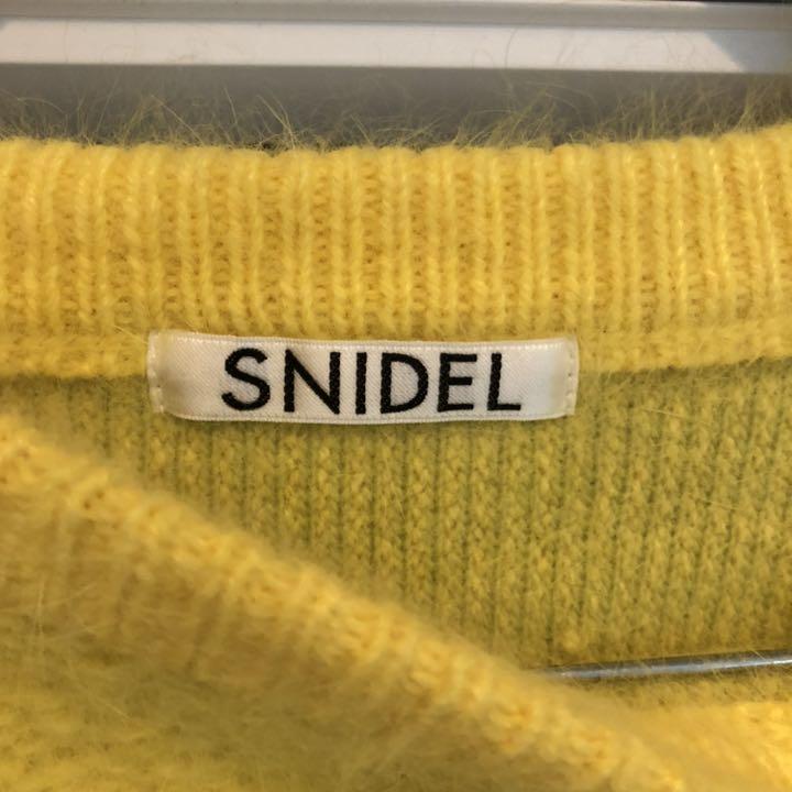 snidelイエローモヘヤニット 9CWmM-m86603771395 超特価好評