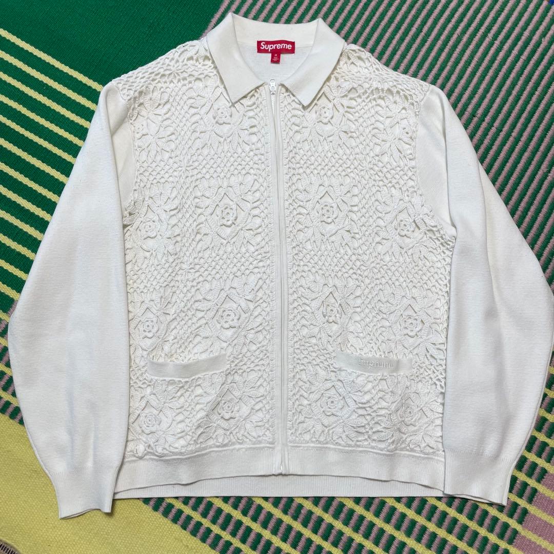 トップス Supreme Crochet Zip Up Cardigan 25ss