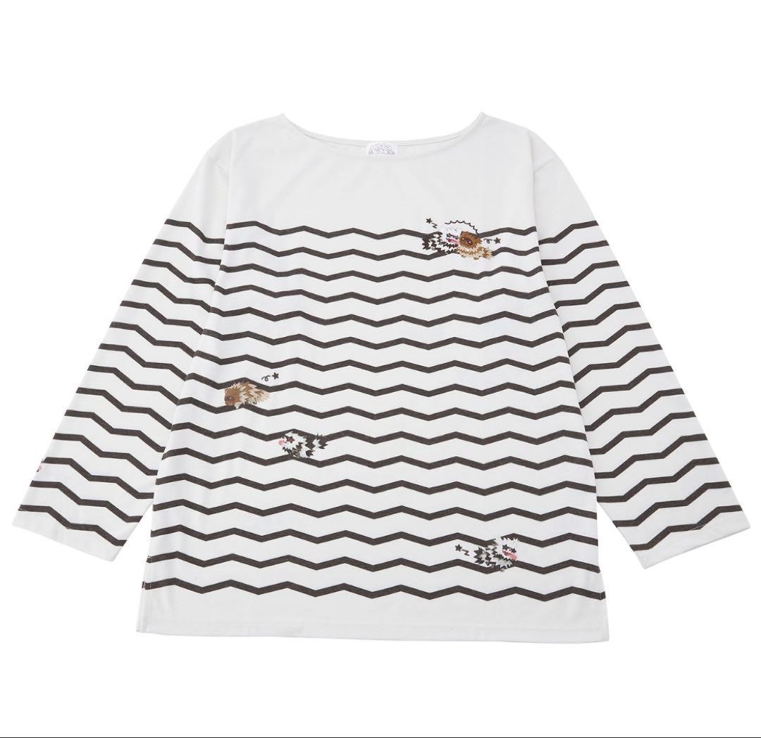 【新品】 刺繍 ロングTシャツ にたものどうし ジグザグマ＆ガラルジグザグマ