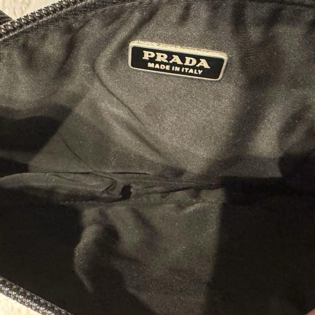 PRADA アクセサリーポーチ ミニバッグ ヴィンテージ ナイロン ブラック