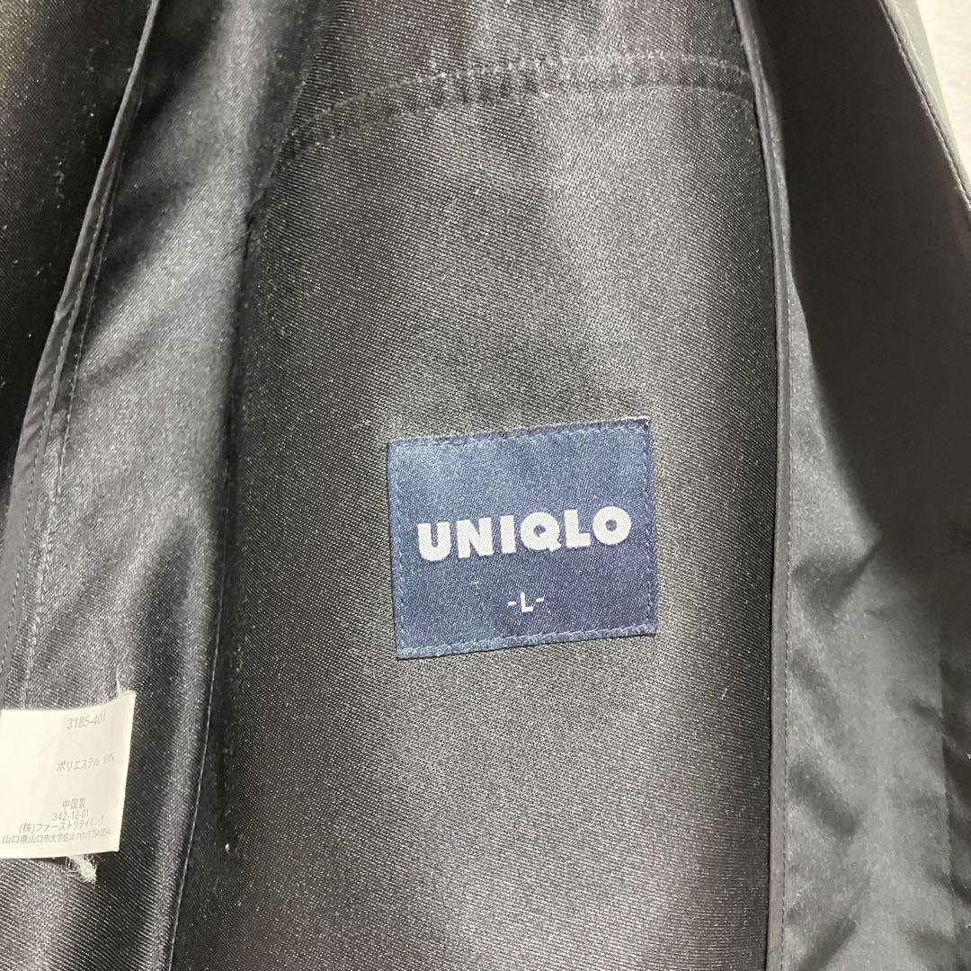 【美品】オールドユニクロUNIQLO ステンカラーコート L ブラック
