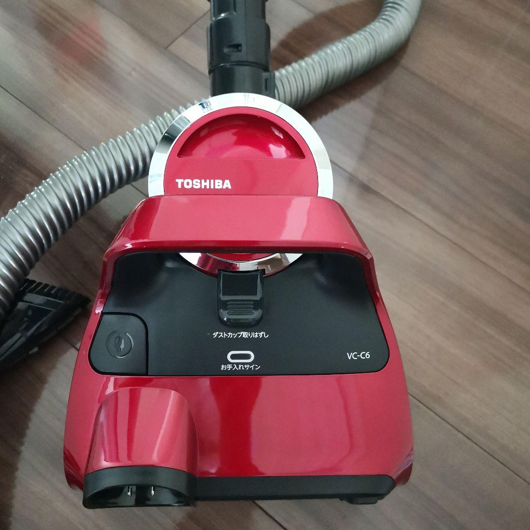 東芝 掃除機 VC-C6 中古動作品 2018年式 レッド 東芝 掃除機 VC-C6 中古動作品 2018年式 レッド - メルカリ