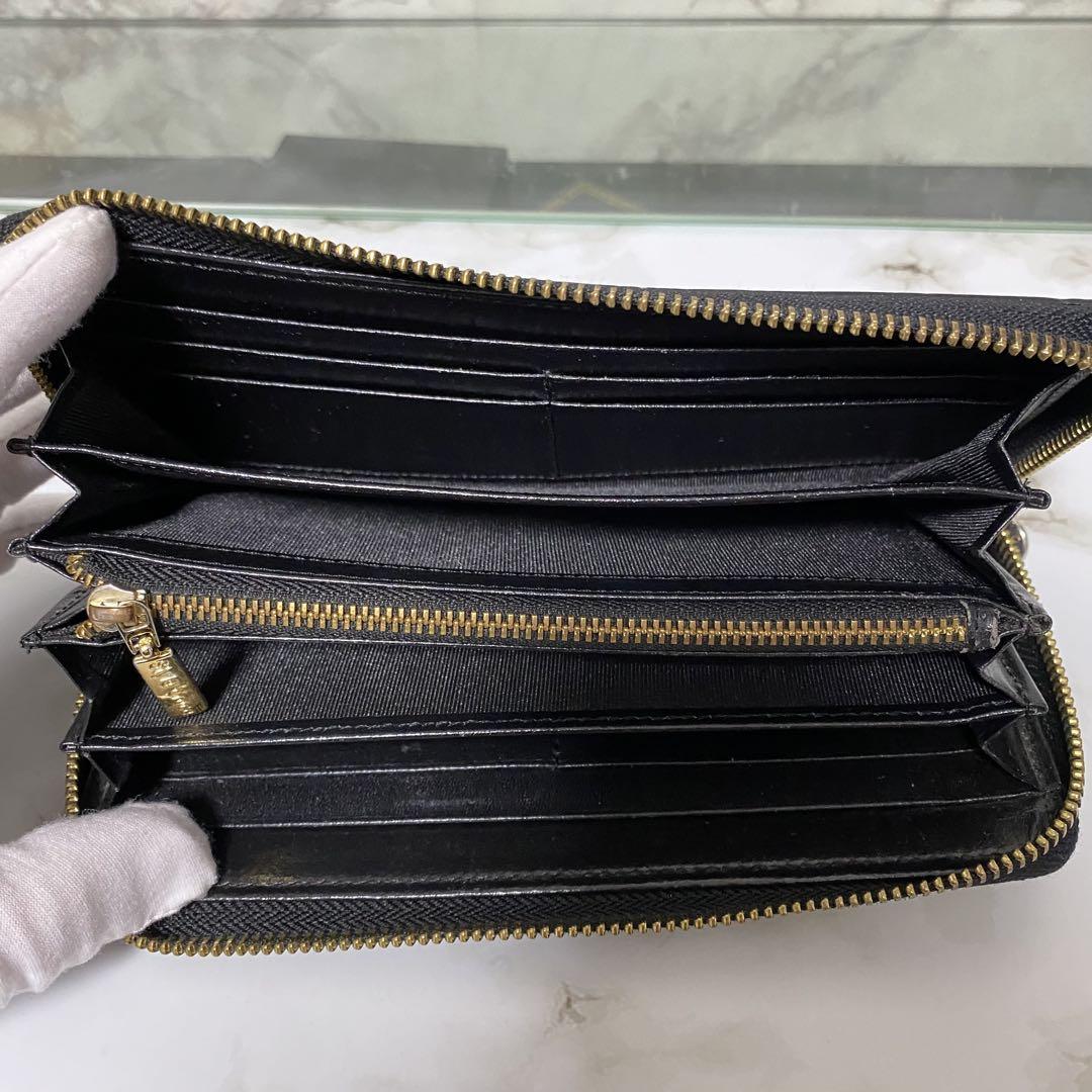 美品 croco クロコダイル 長財布 ラウンドファスナー ジッピー 本革 ワニ