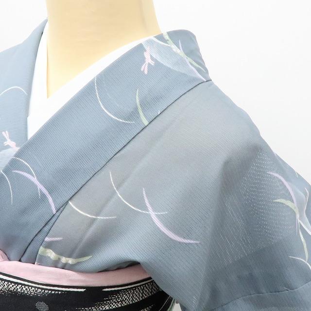 Y2930◆美品 洗える夏着物 絽 うさぎ 小紋 着物