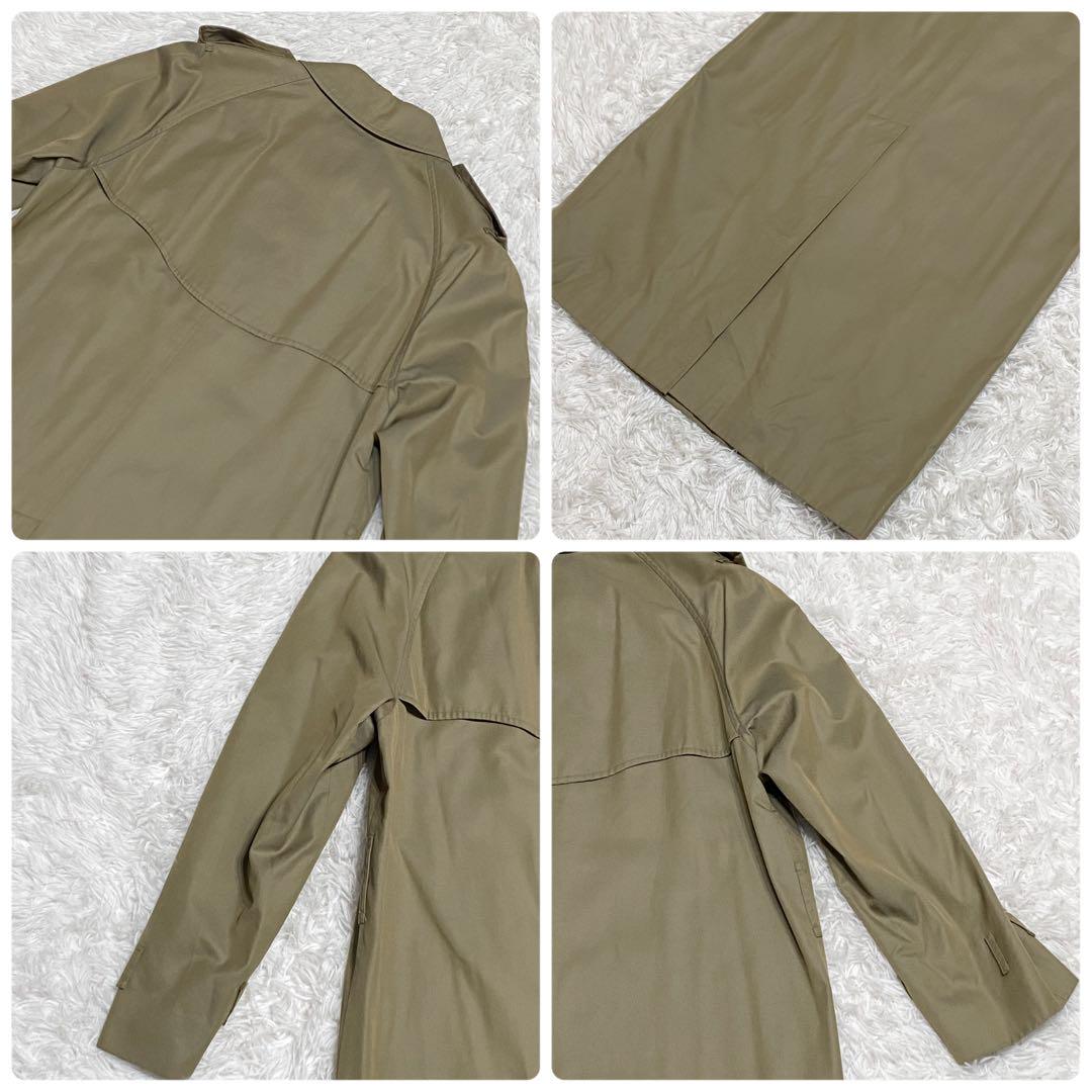 【美品】バーバリーズ・トレンチコート・ノバチェック・カーキ・M相当