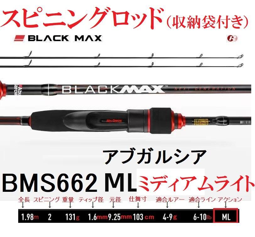 新品☆送料無料アブガルシアBLACKMAX 6.6ftスピニング