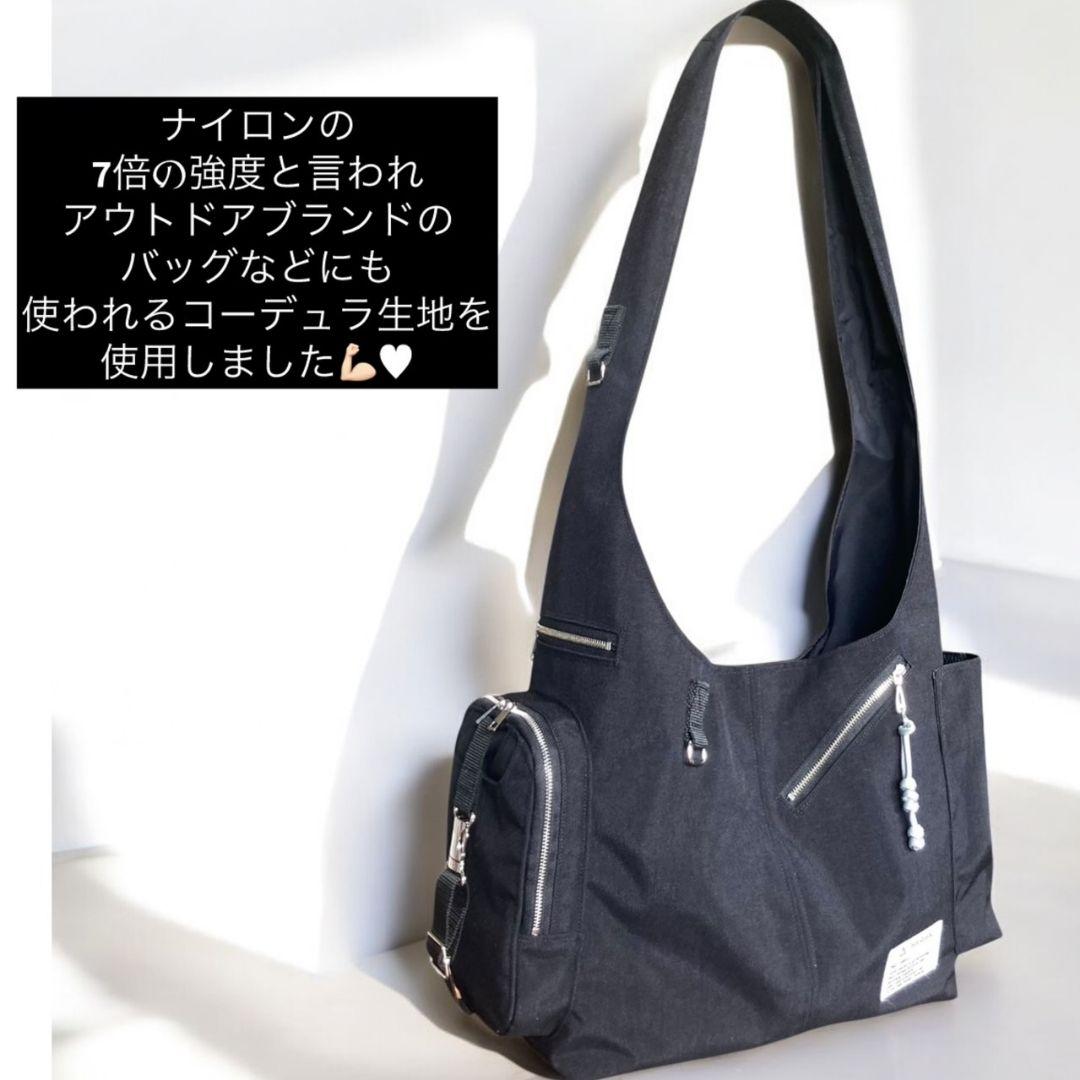 shoulder bag／コーデュラ black