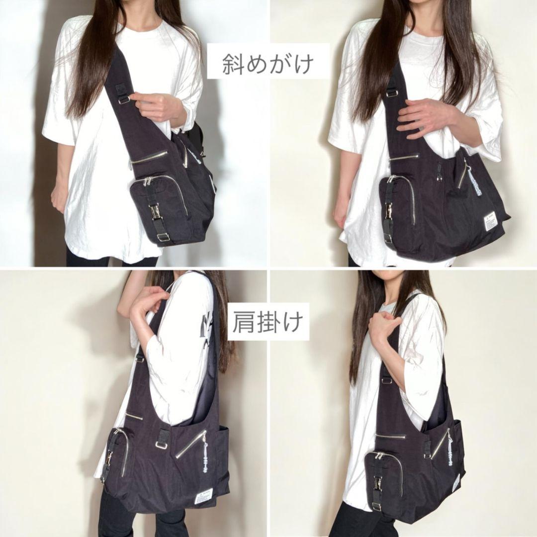 shoulder bag／コーデュラ black