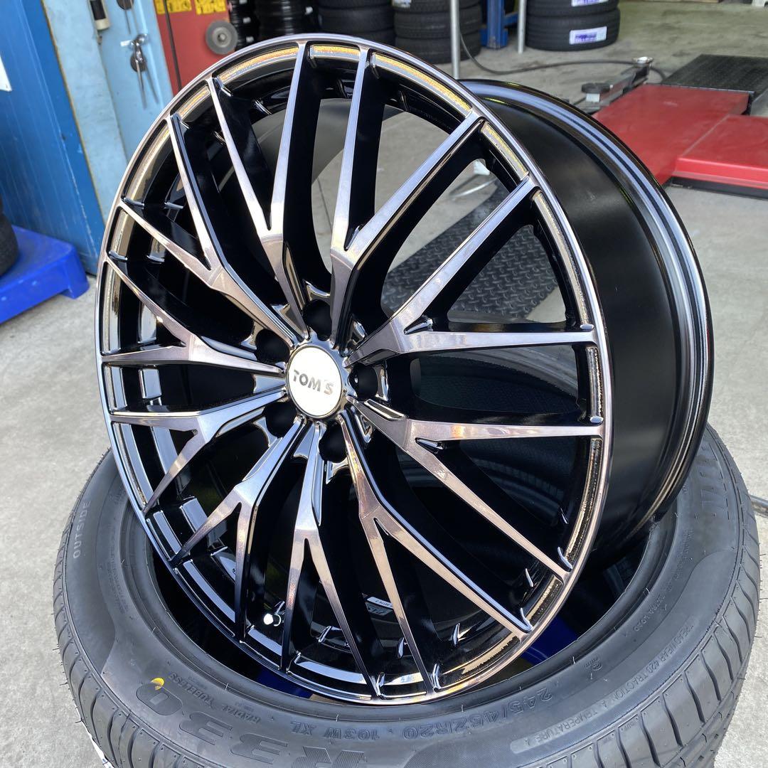 新品‼️トムスTW01ホイールセット 20インチ245/45ZR20ハリアー等 新品‼️Tom'sトムスTW01ホイールセット 20インチ245/45ZR20