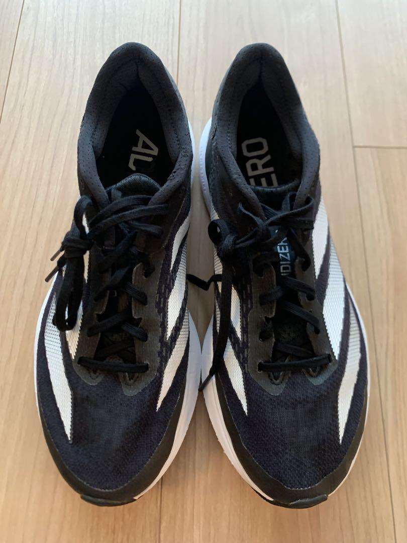 送料無料★adidas／アディゼロ SL 2 Mワイド 26cm 黒 メンズ