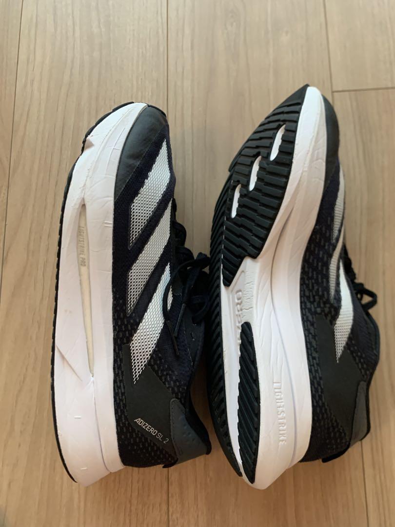 送料無料★adidas／アディゼロ SL 2 Mワイド 26cm 黒 メンズ