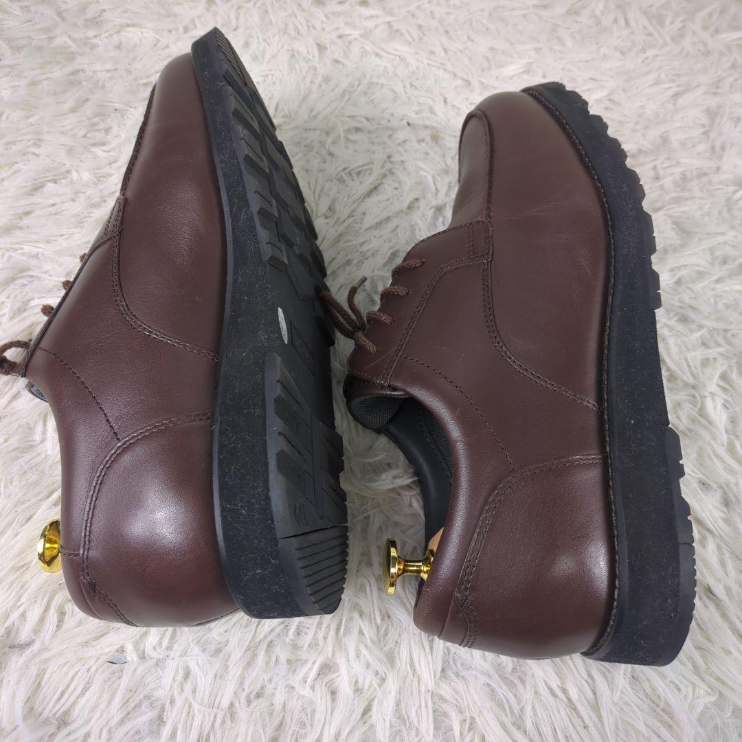 極美品　アシックス　ペダラ　ウォーキングシューズ　ビジネスシューズ　ブラウン