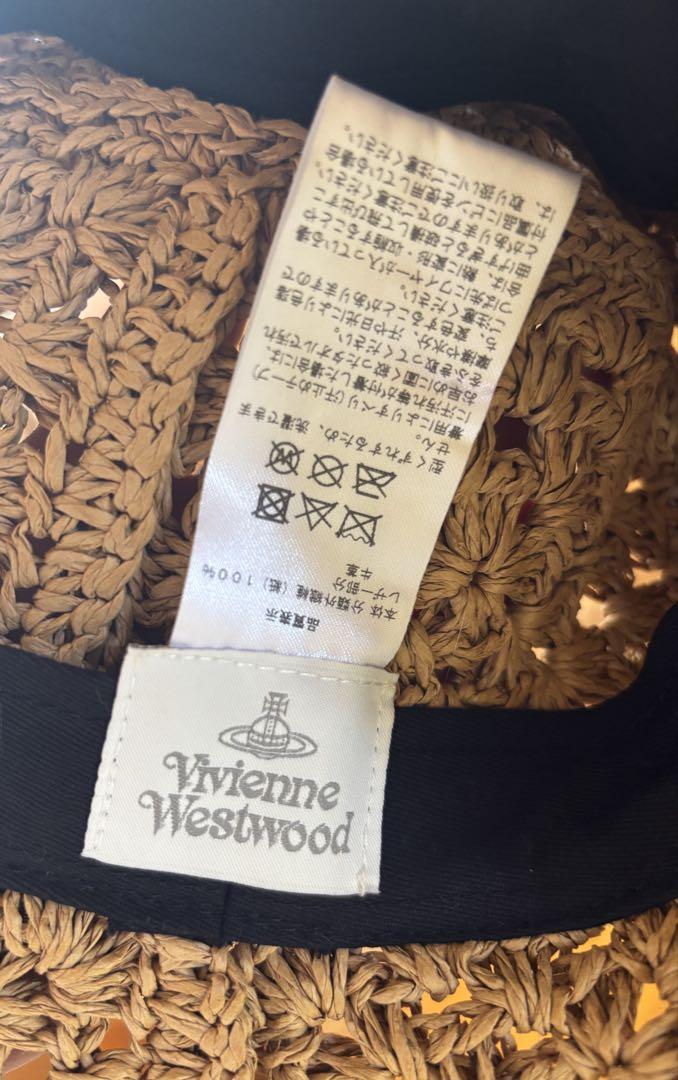 vivienne westwood 麦わら帽子　美品
