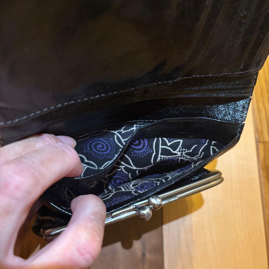 レイ様限定】ANNA SUI/アナスイ 二つ折り財布 スタッズ 黒 がま口 レイ様限定】ANNA SUI/アナスイ 二つ折り財布 スタッズ 黒 がま口