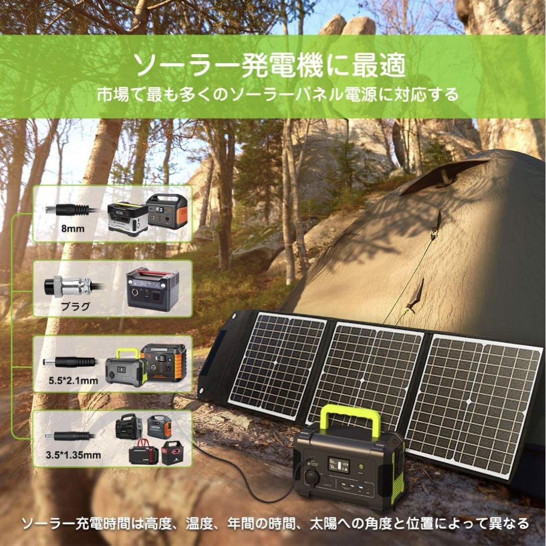 ソーラーパネル 60W ソーラーチャージャー QC3.0 Type-C 急速充電