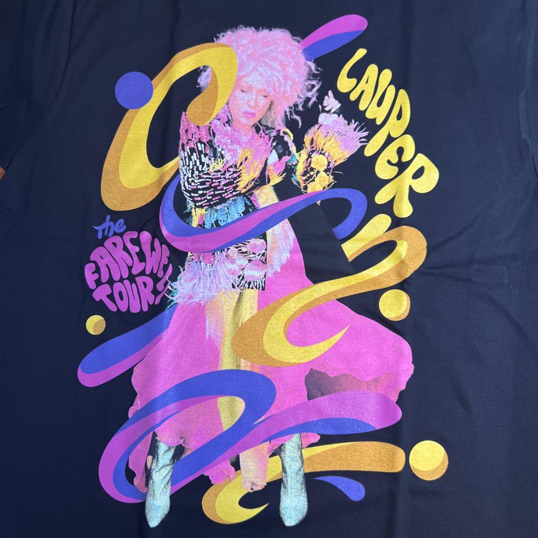 L シンディローパー スワールTシャツ 武道館フェアウェルツアー 来日公演グッズ