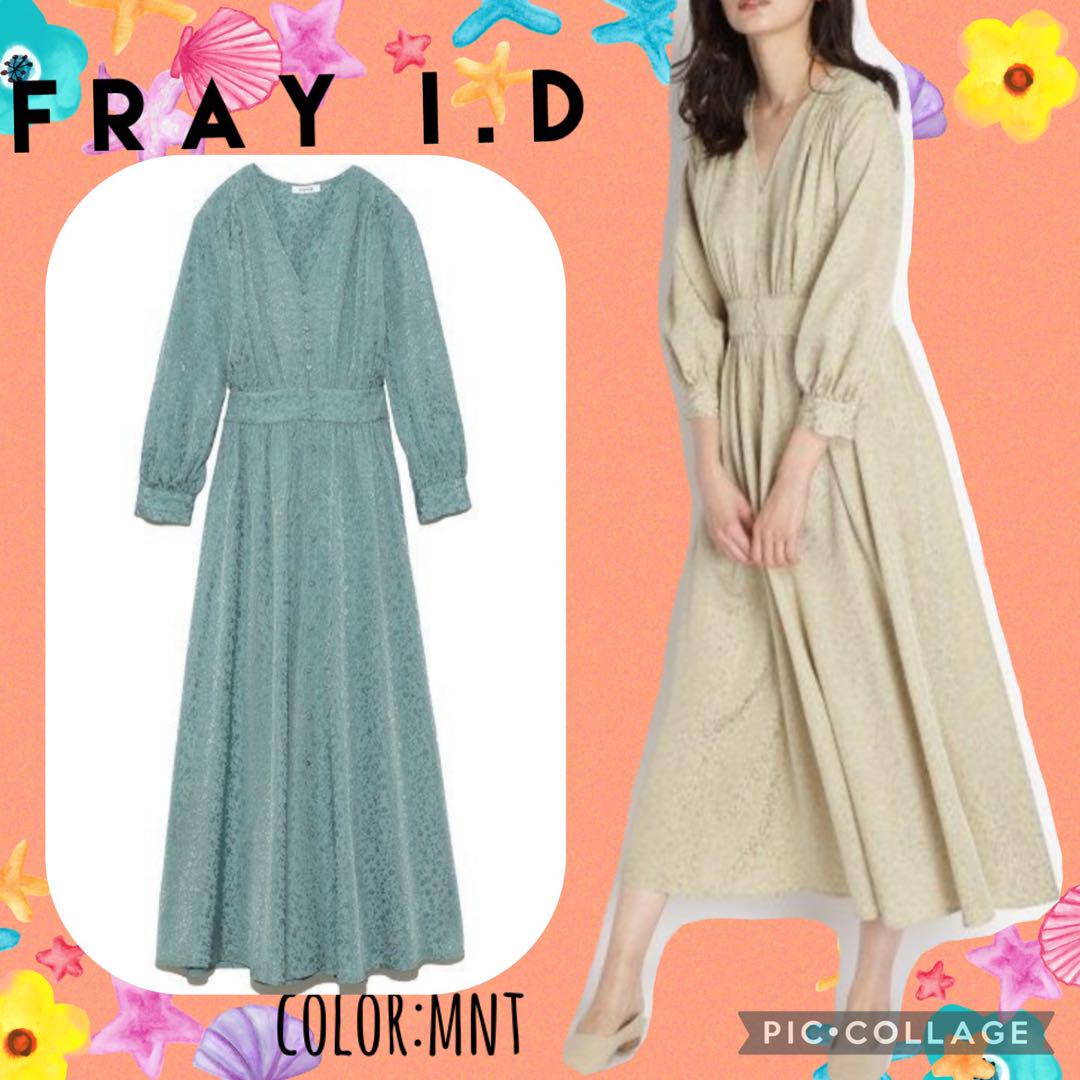 FRAYI.D レーヨンジャガードワンピース