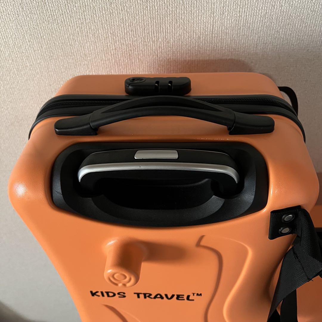 美品】NORICCO 乗れるキャリーケース 旅行カバン オレンジ 旅行