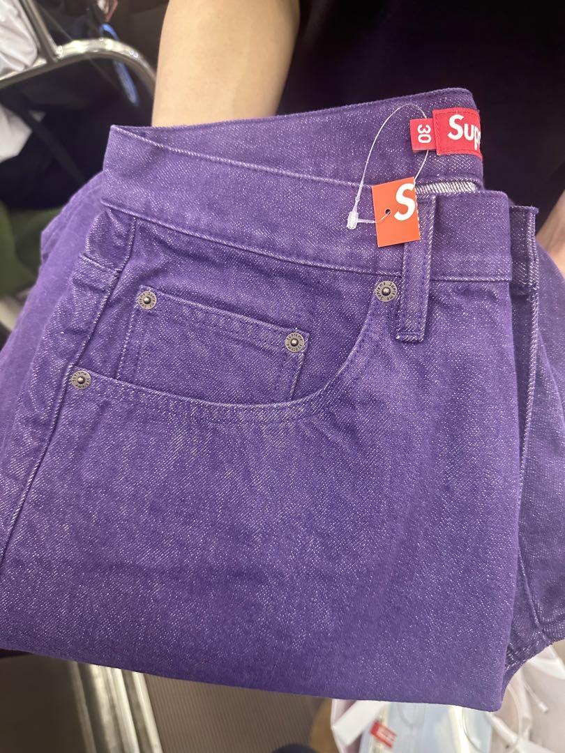 うぇい 極美品 Supreme バギーデニム サイズ34 ショッパー付き Supreme - 極美品 Supreme バギーデニム サイズ34 ショッパー