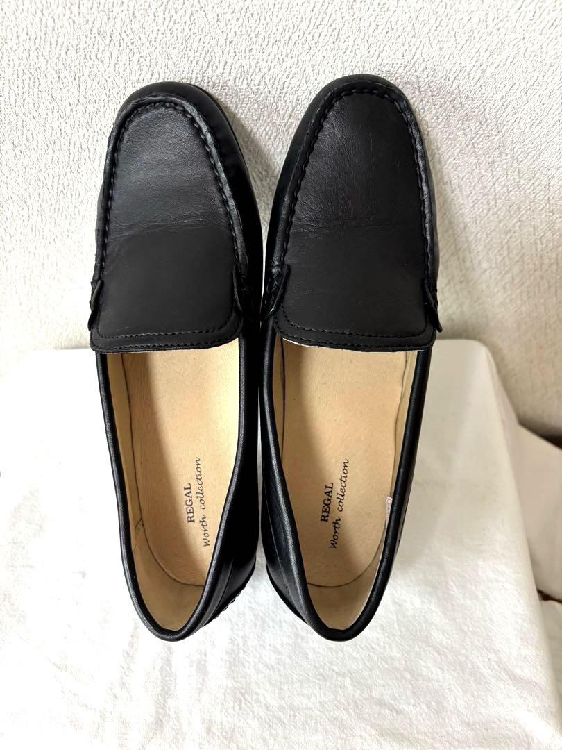 REGAL Worth collection ブラックローファー　23