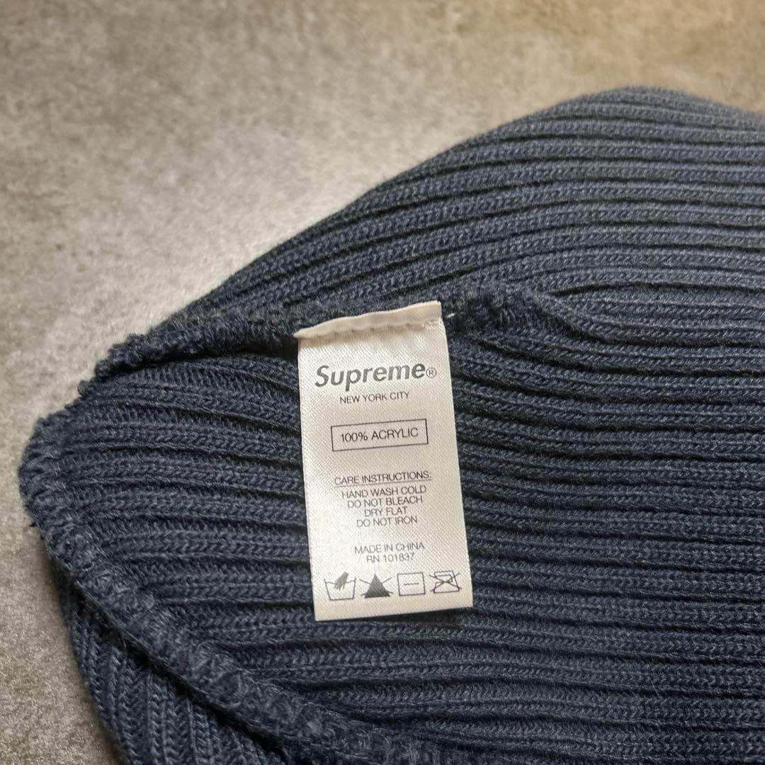 Supreme ニット帽　ネイビー