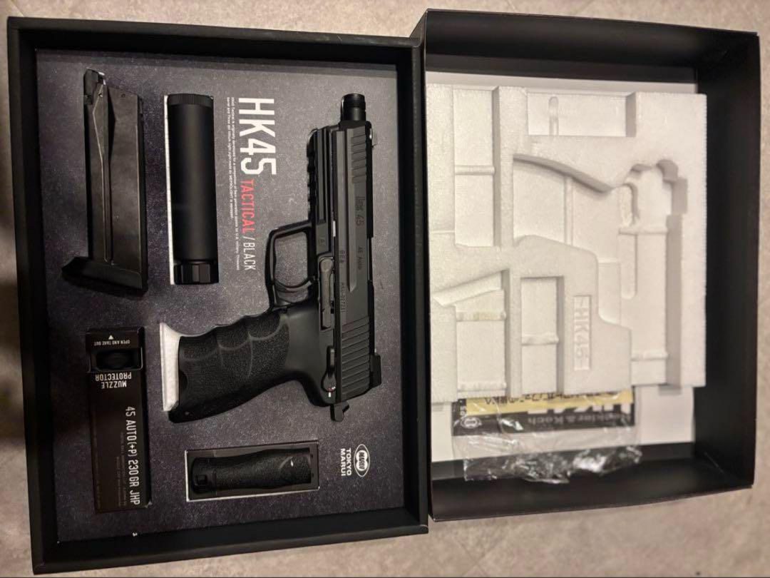 超美品】東京マルイ HK45 タクティカル ブラック ケース付き