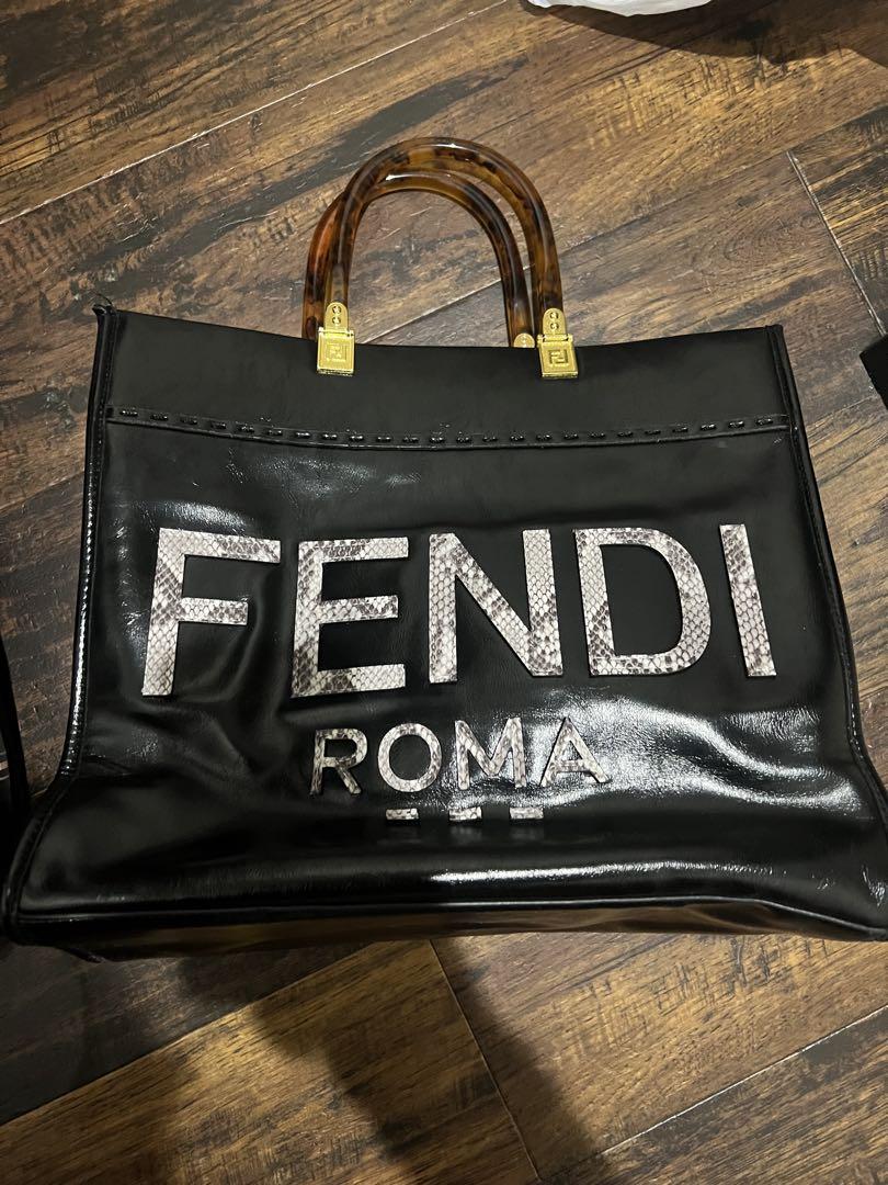 Fendi トートバッグ 黒 レザー