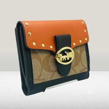 COACH ジョージー スモール ウォレット カラーブロック