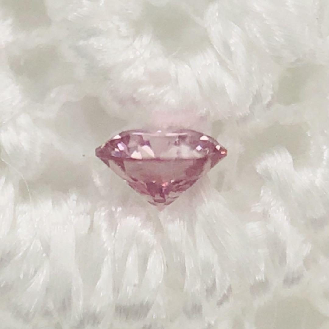 0.020 F.Intense Purplish Pink I-1 ピンクダイヤ - メルカリ