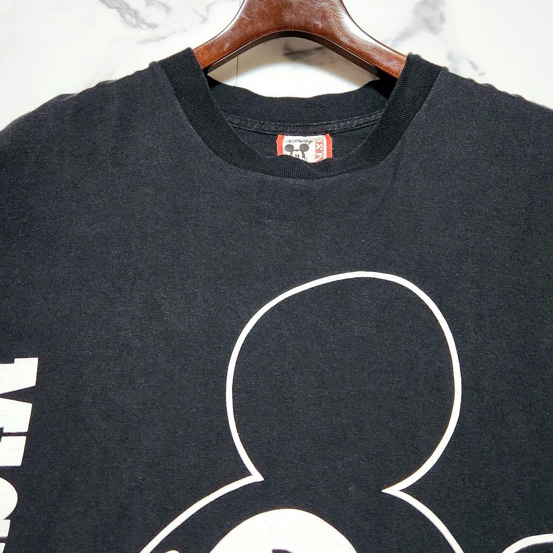 DISNEY ヴィンテージ Tシャツ 両面大判プリント 90s USA フェード