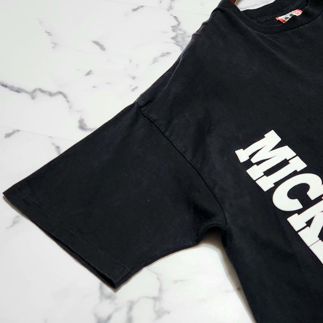 DISNEY ヴィンテージ Tシャツ 両面大判プリント 90s USA フェード