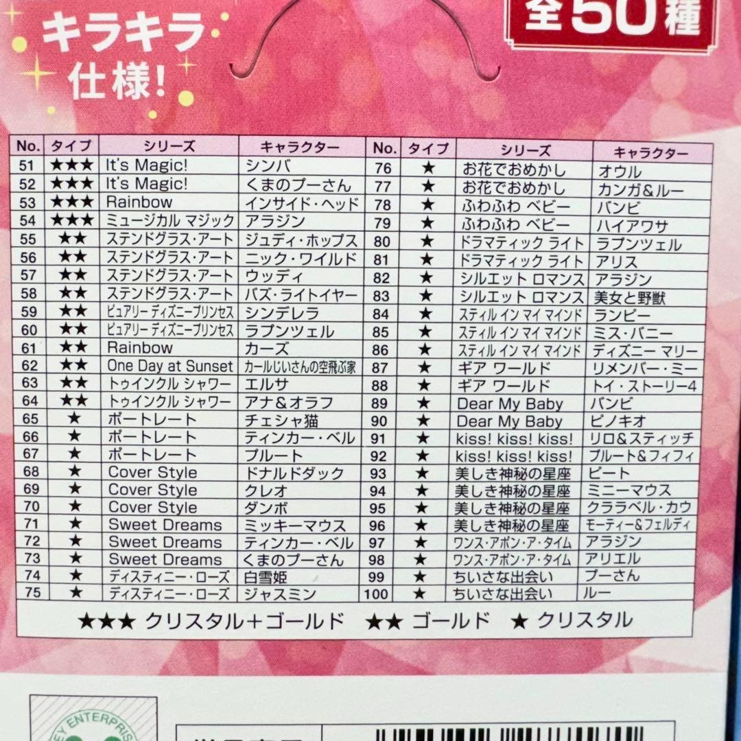 キラッとアートギャラリーカード　レッドパック　全50種(10パック)×2箱 ディズニー キラッとアートギャラリーカード レッドパック 全50