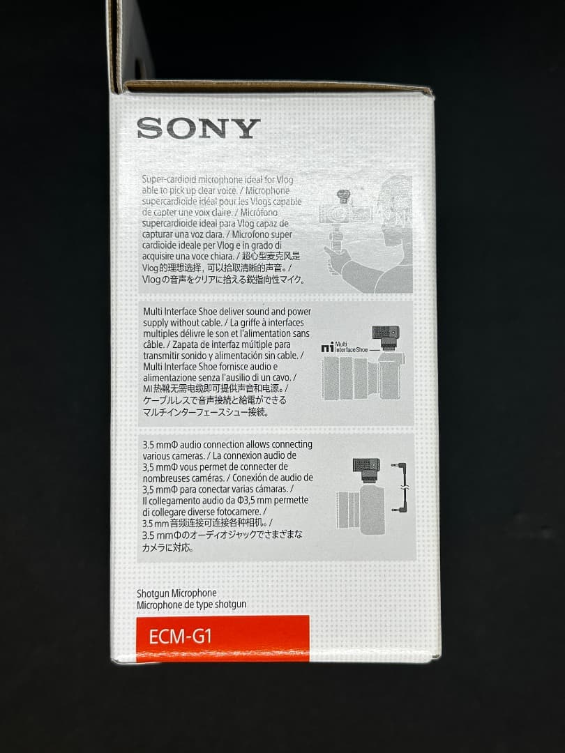 【未使用】SONY ECM-G1 ショットガンマイク ウインドスクリーン付