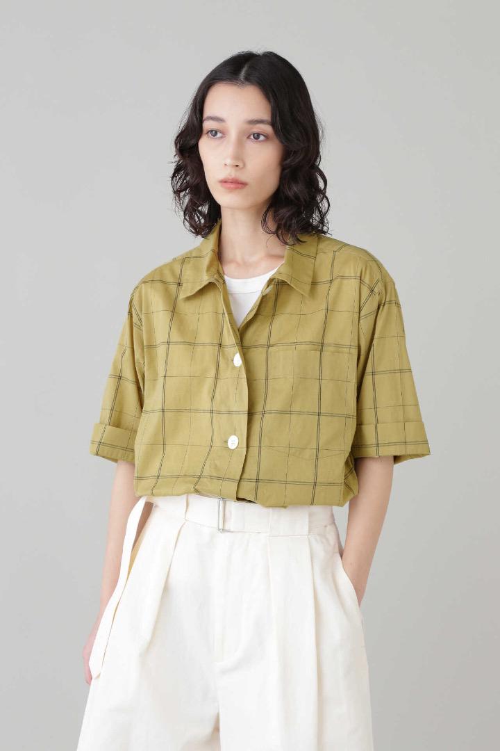 新品?正規品 MARGARET HOWELL LINE COTTON CHECK シャツ/ブラウス(半袖