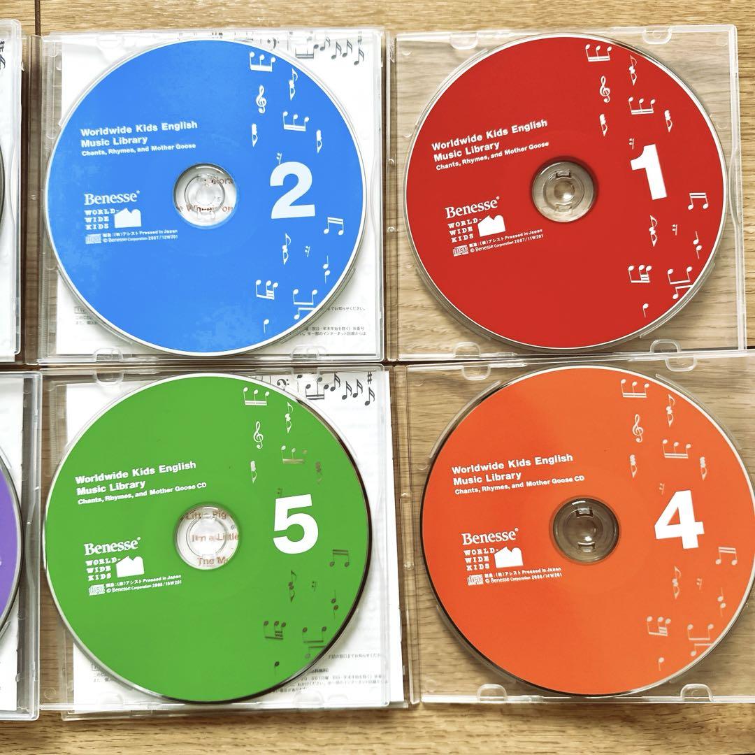 ワールドワイドキッズイングリッシュ　Benesse ベネッセ　DVD CD ベネッセ ワールドワイドキッズ イングリッシュ CD 6枚組 - メルカリ