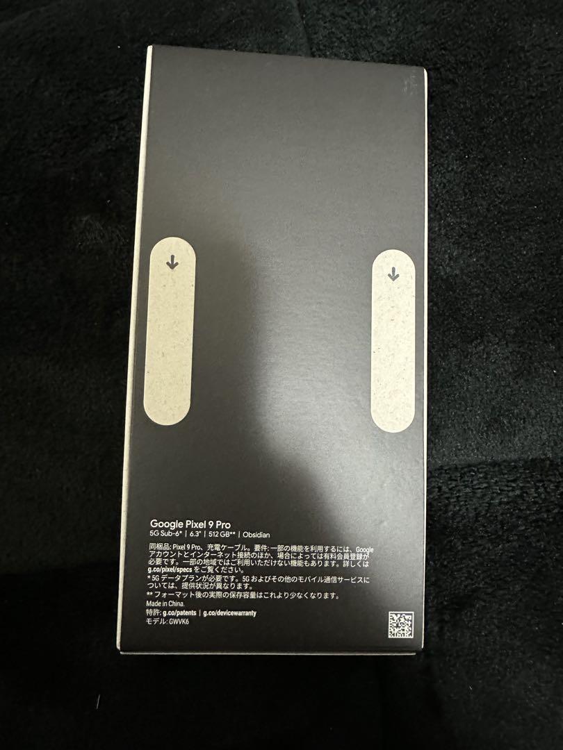 スマートフォン本体 Google Pixel 9 Pro 512GB Obsidian