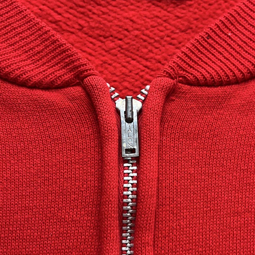 50s AKOM JET ジップ スウェット ビッグサイズ レッド 検 60s