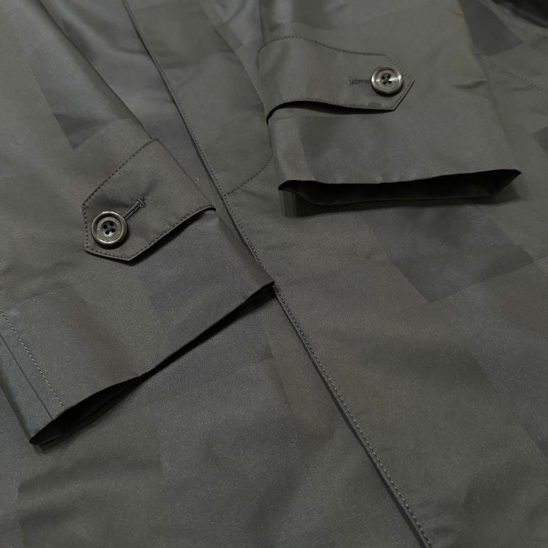 Aquascutum アクアスキュータム ステンカラーコート 太チェック