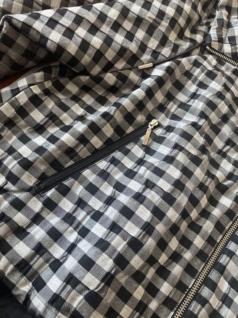 Rene✨　新品同様✨　超人気　とってもゆったりギンガムチェックフーディブルゾン