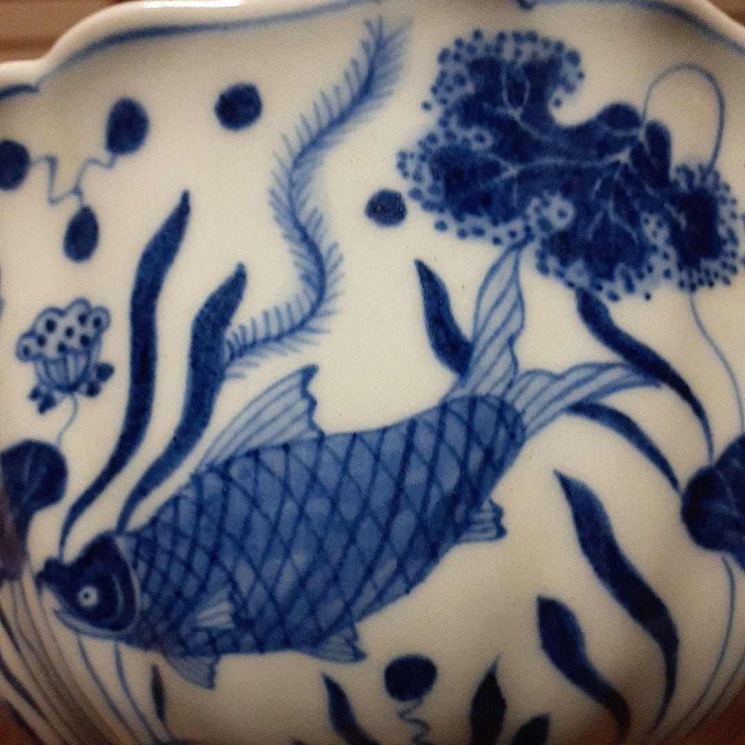 中国大明宣徳年製魚藻文大椀