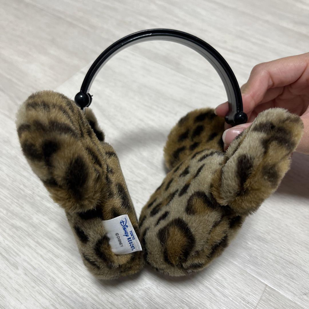 ディズニーリゾート 耳あて イヤーマフ ヒョウ柄 レオパード柄